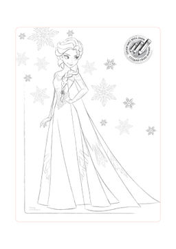 CONTE Колготки с рисунками Disney Frozen 20 и вкладышем-раскраской bianco - Conte elegant фото 4
