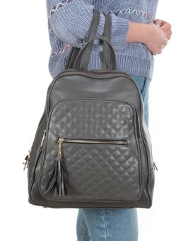 T3540 DK. GREY Сумка-рюкзак (искусственная кожа) - Фабричный китай фото 3