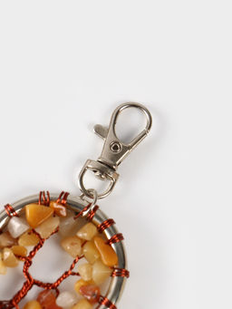 Брелок ловец снов «Великое древо», 19 см, бежевый