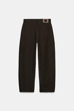 ZW COLLECTION BALLOON MID-WAIST JEANS - Zara фото 8