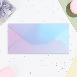 Цена за 10 шт. Конверт для денег Универсальный глиттер, фиолетовые розы, 17х8,5 см - Simaland фото 3