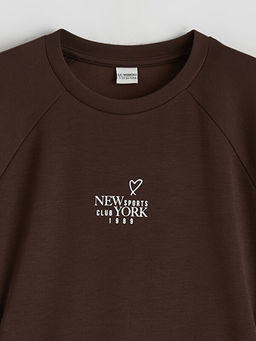 New York Bask?l? K?z ?ocuk Soft Touch Sweatshirt ve Tayt