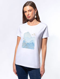 Футболка из премиального хлопка с авторским принтом