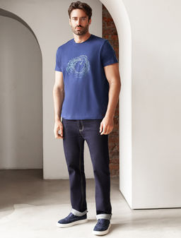 Футболка из премиального хлопка с авторским принтом - Vilatte фото 5