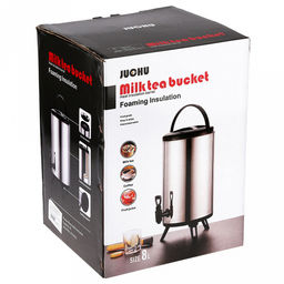 Термос из нержавеющей стали 6л, д22,5см h34-39,5см, кран, крышка и ручка пластмассовые, складные пластмассовые ножки, в подарочной коробке (Китай) - Домашняя мода фото 5