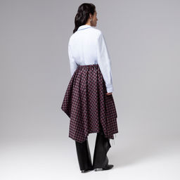 Юбка-килт с необработанными краями, Игра теней - Charutti фото 5