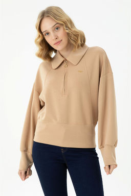 Женский свитшот песочного цвета - U.s. polo assn фото 10