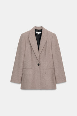 HERRINGBONE WOOL BLAZER - Zara фото 6