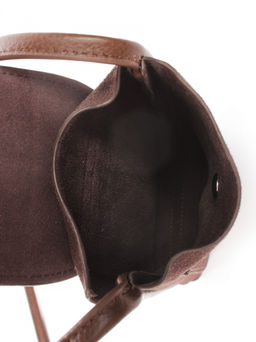 LACCOMA сумка НИ6487Ф-кофейный натуральная замша