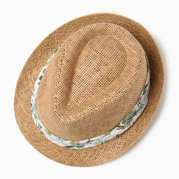 Шляпа мужская MINAKU, размер 58, светло-коричневая