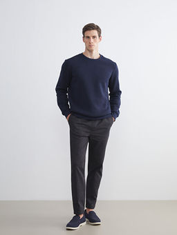 Bisiklet Yaka Erkek Sweatshirt