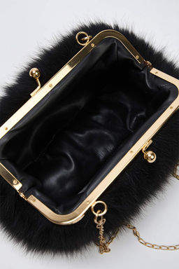 Siyah Zincir Ask?l? Suni Kurk Kad?n Omuz Canta TAKAW26OC00069