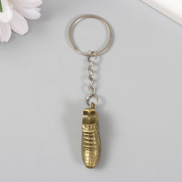 Цена за 12 шт. Брелок металл "Футбольный кед" 1,5х1х4 см