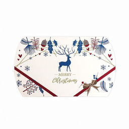 Цена за 10 шт. Коробка складная Merry christmas 15 х 11 х 3 см - UPAK LAND фото 3