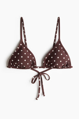 Top de bikini triangular con relleno - H&m фото 3