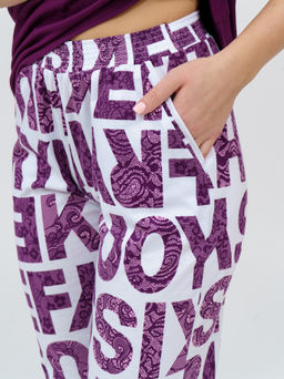 775/2 Пижама "Буквы/фиолетовый"