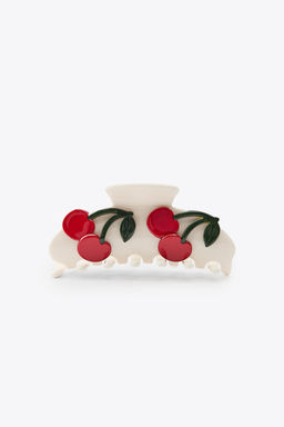 RAISED CHERRY SHEEPSKIN CLIP - Zara фото 3