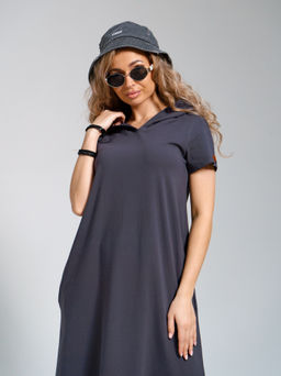 970 Платье-мантия "Серый"