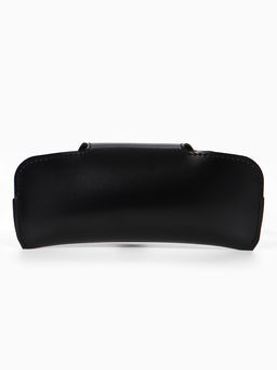 Футляр для очков , 16*3*6,3 см, кнопка, черный