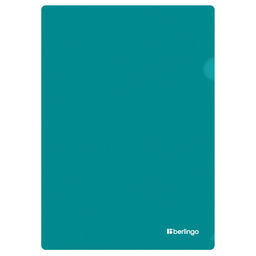 Цена за 2 шт. Папка-уголок Berlingo "Soft Touch" А4 0.2мм, бирюзовая (LFp_A4987)