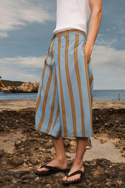 STRIPED RELAXED FIT BERMUDA SHORTS LIMITED EDITION - Zara фото 2