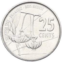 Монета 25 центов 2016 года Сейшелы