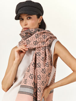 в составе ШЕРСТЬ  и КАШЕМИР Большой, мягкий, теплый  двусторонний палантин