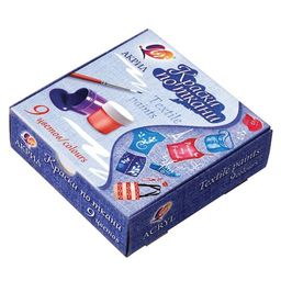 Краски для ткани "Акрил" 9цв. по 15мл. (29С1760-08, ЛУЧ )