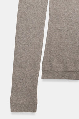 RIB BOAT NECK T-SHIRT - Zara фото 5
