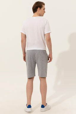 Мужские серые меланжевые вязаные шорты Неожиданная скидка в корзине - U.s. polo assn фото 4