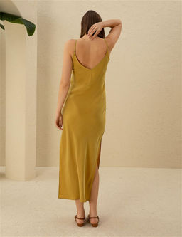 Ye_il Slim Fit Y_rtma_ Detayl_ Dokuma Elbise - Pierre cardin фото 5