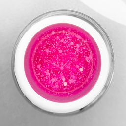 TROPIC GEL Strawberry гель для дизайна c белыми шестигранниками NEW