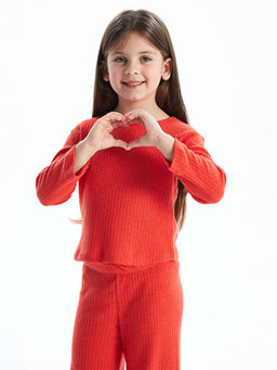 Bisiklet Yaka Basic K?z Bebek Ti??rt ve Pantolon 2li Tak?m - Waikiki фото 6