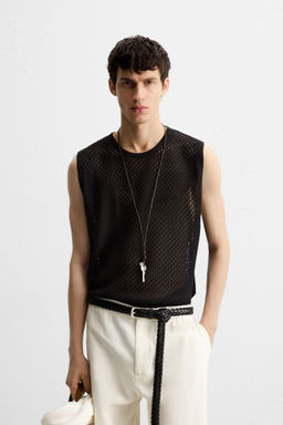 OPEN KNIT VEST - Zara фото 2