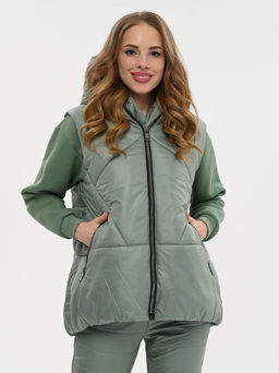 Утепленный жилет oversize - А+б коллекция фото 44