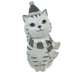 Фигурка декоративная "Кот", L13 W12 H25 см, 2в.