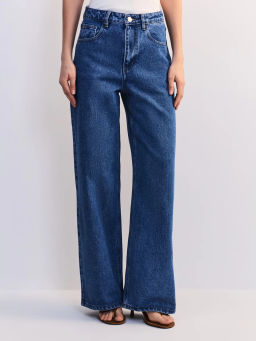 Широкие джинсы с высокой посадкой ZR2605092309-103 / Zarina