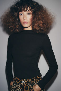 RIBBED LONG SLEEVE BODYSUIT - Zara фото 2