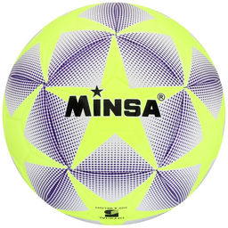 Мяч футбольный MINSA, TPU, машинная сшивка, 12 панелей, р. 5  фото 6