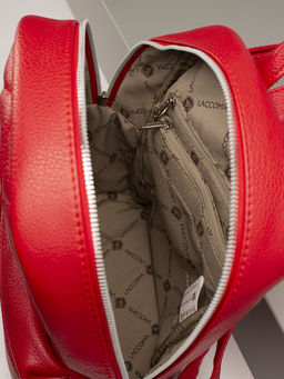 LACCOMA рюкзак Скарлет-красный эко кожа хлопок  фото 4