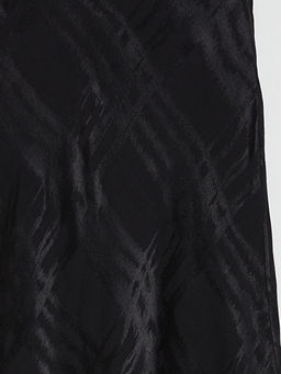 Beli Lastikli Desenli Saten Etek