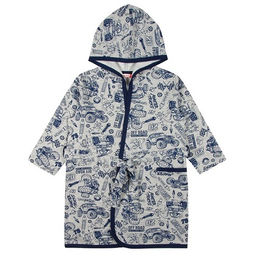 CAK 4179 халат для мальчика, серый меланж