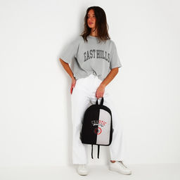 Рюкзак текстильный Chaotic, 38х14х27 см, цвет чёрный, серый - Nazamok фото 12