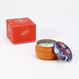 Ароматическая свеча в банке Голубые колокольчики, из соевого воска с сухоцветом, 4.5?6 см, 80 г - Богатство аромата фото 5