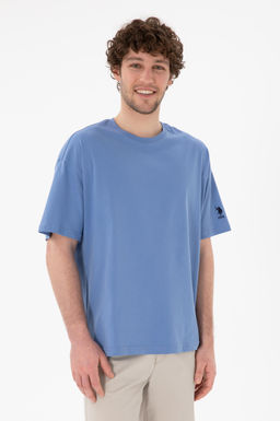 Erkek Oversize Fit Bisiklet Yaka Koyu Mavi Ti__rt Sepette S_rpriz _ndirim - U.s. polo assn фото 2