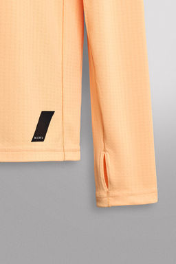 CAMISETA RUNNING MANGA LARGA / Naranja