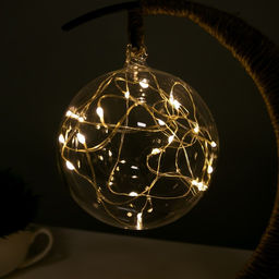 Фигурка световая RISALUX «Луна», LED-ночник, USB, чёрный, 24×10×29 см