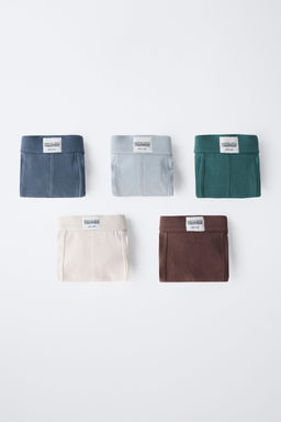 AGES 6-14 / PACK OF FIVE LABELLED BOXERS - Zara фото 6