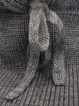 Капор жен. шерсть+акр LB-A53021 grey melange - Labbra фото 6