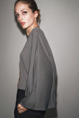 ASYMMETRIC FLOWING CAPE - Zara фото 3